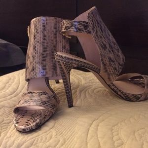 Vince Camuto Snake Skin Print Heels